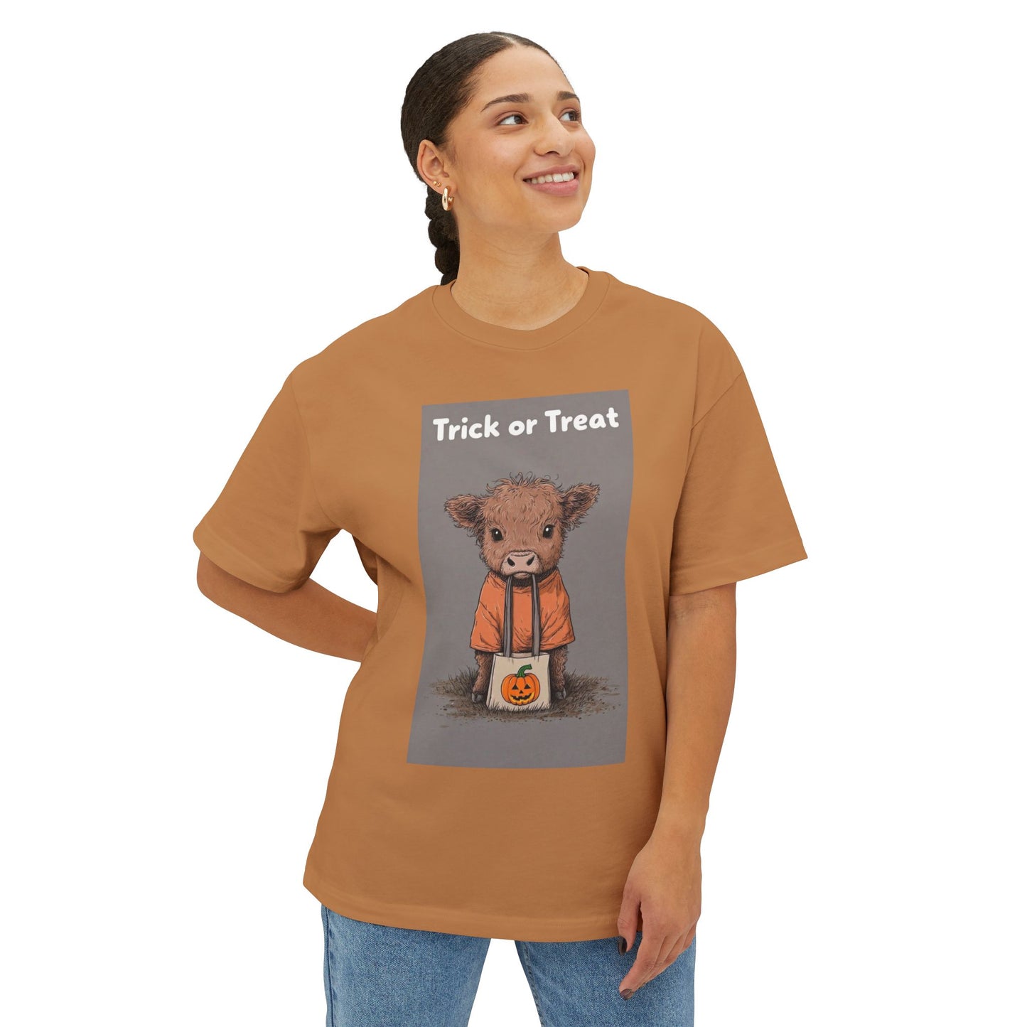 Cute Calf Trick-or-Treating Halloween Shirt