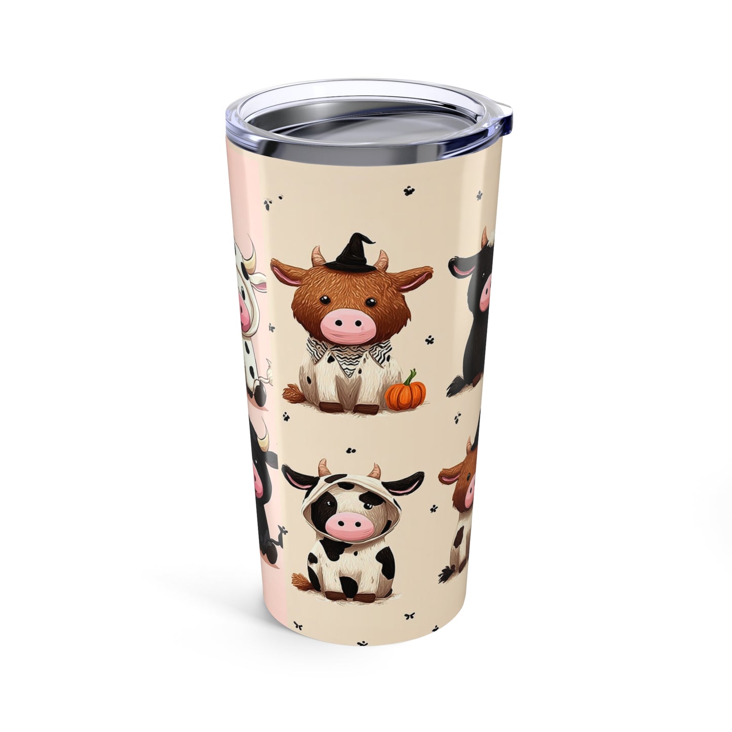 Tumbler 20oz Cute Cows in Costumes Drinkware