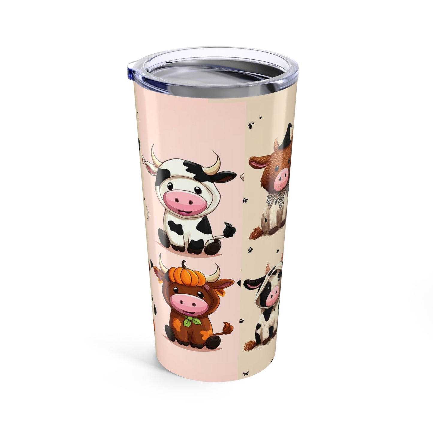 Tumbler 20oz Cute Cows in Costumes Drinkware