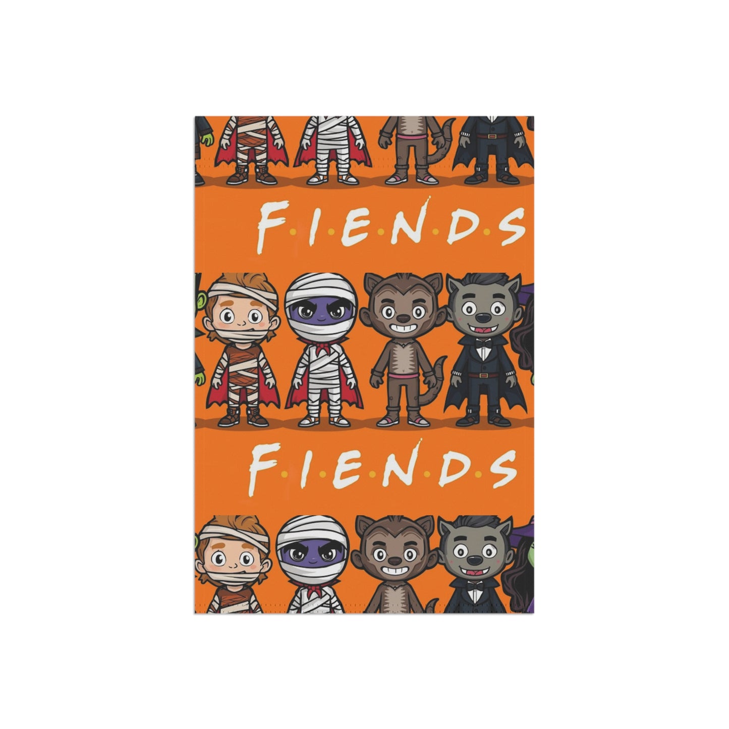 Halloween Fiends Garden Flag