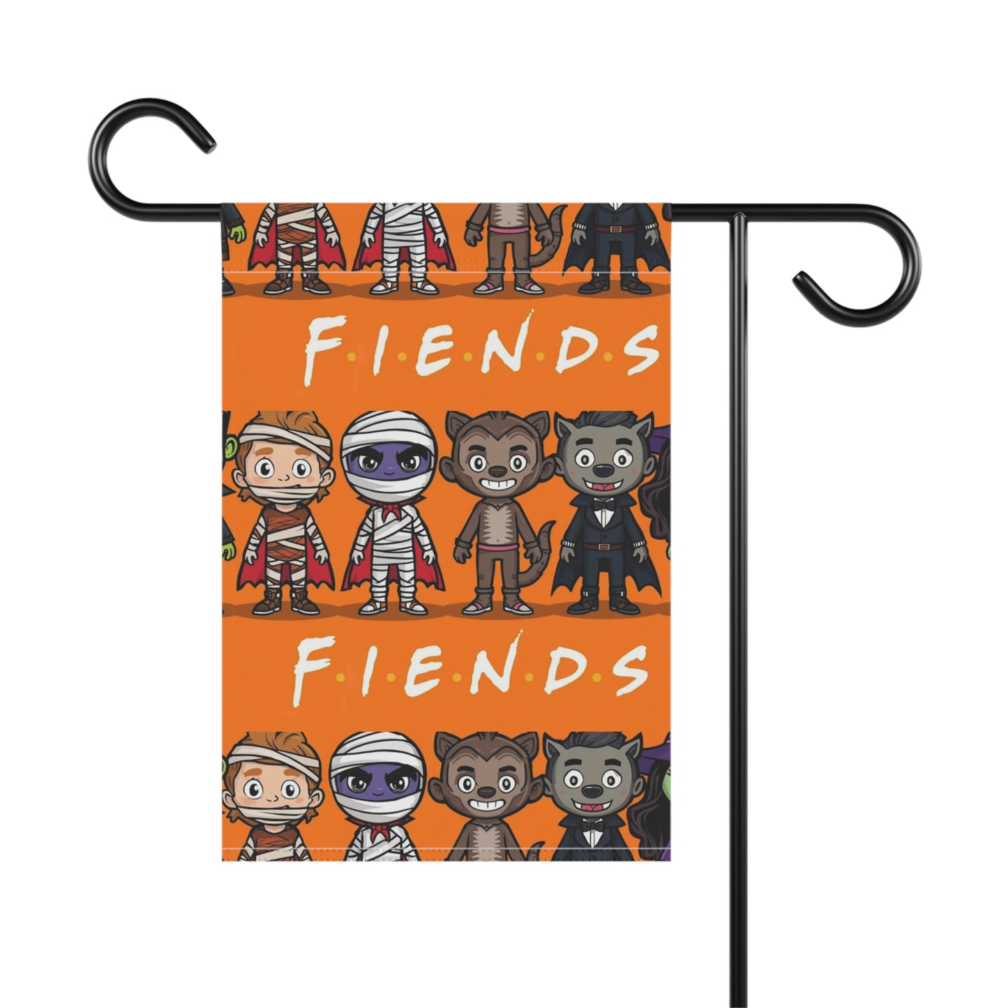 Halloween Fiends Garden Flag