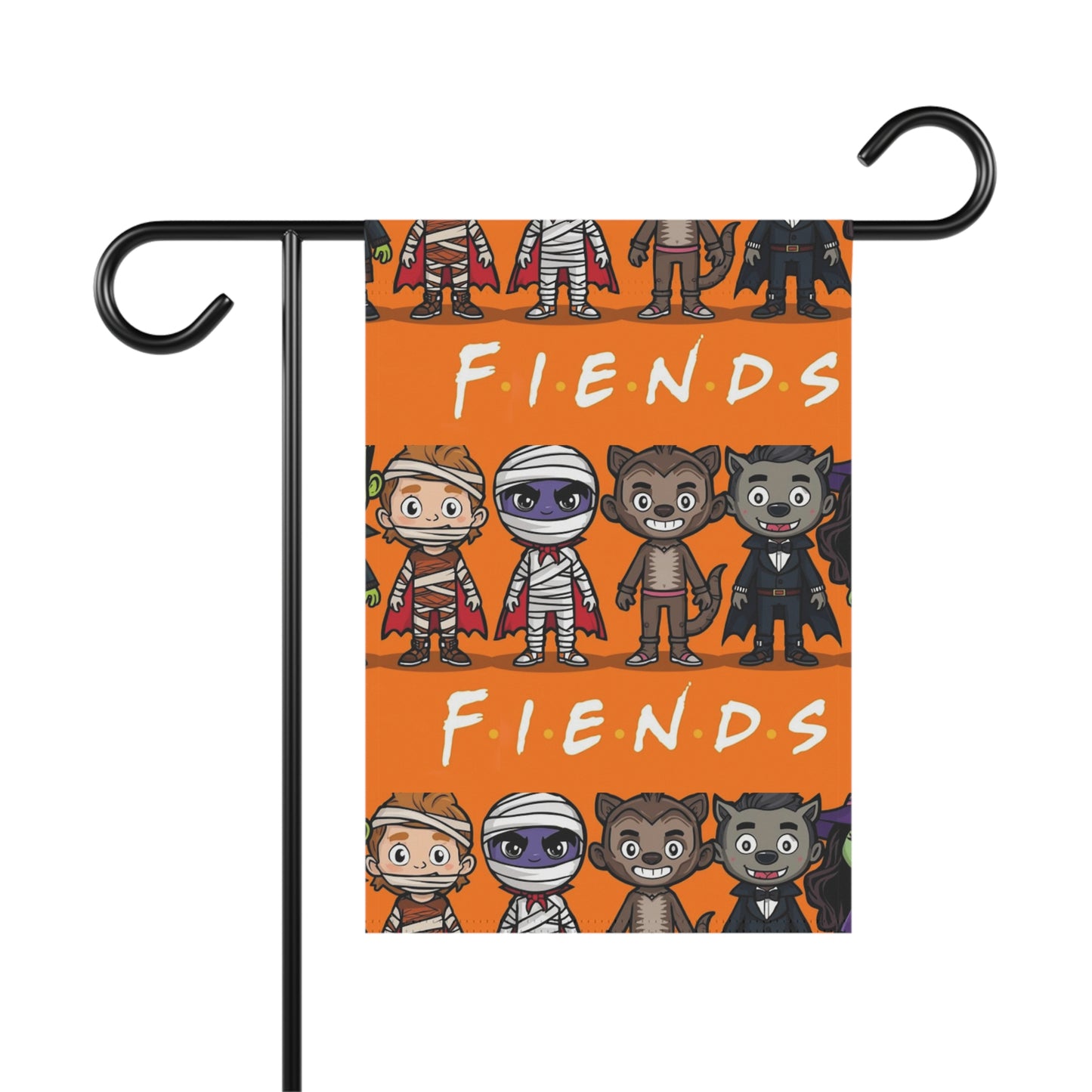 Halloween Fiends Garden Flag