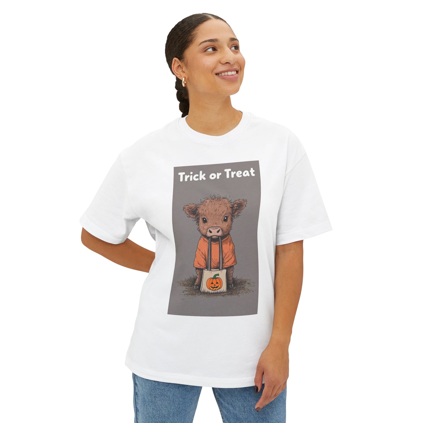 Cute Calf Trick-or-Treating Halloween Shirt